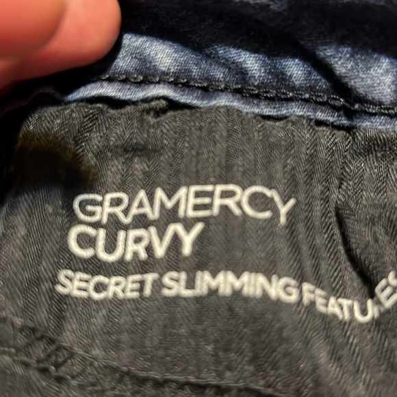 Women's Jones New York Slimming Jeans Gramercy Curvy Dark Blue Size 8 - Picture 8 of 9